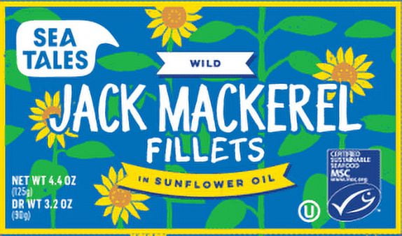 Sea Tales MSC Wild Caught Jack Mackerel in Sunflower Oil