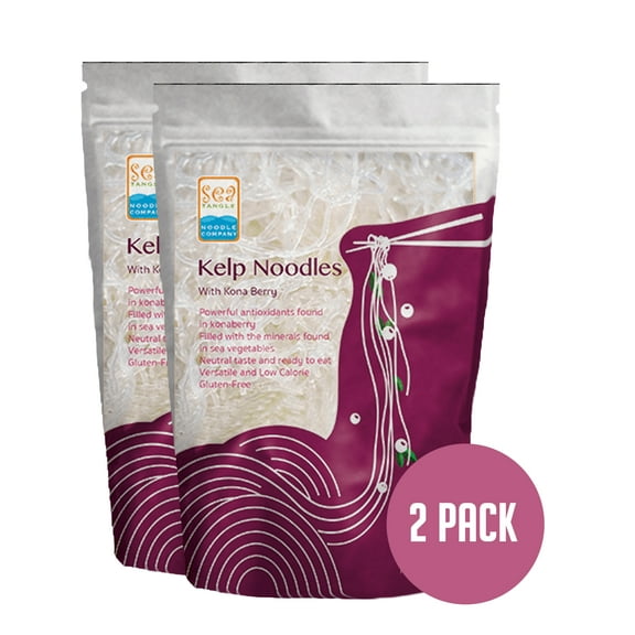 Sea Tangle Noodle Company Low Carb Kelp Noodles with Konaberry, 12oz (Pack of 2)