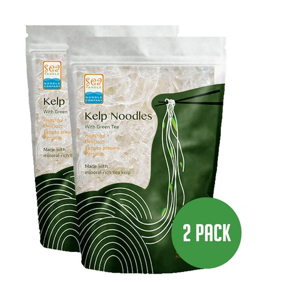 Sea Tangle Noodle Company Low Carb Kelp Noodles with Organic Green Tea, 12oz (Pack of 2)