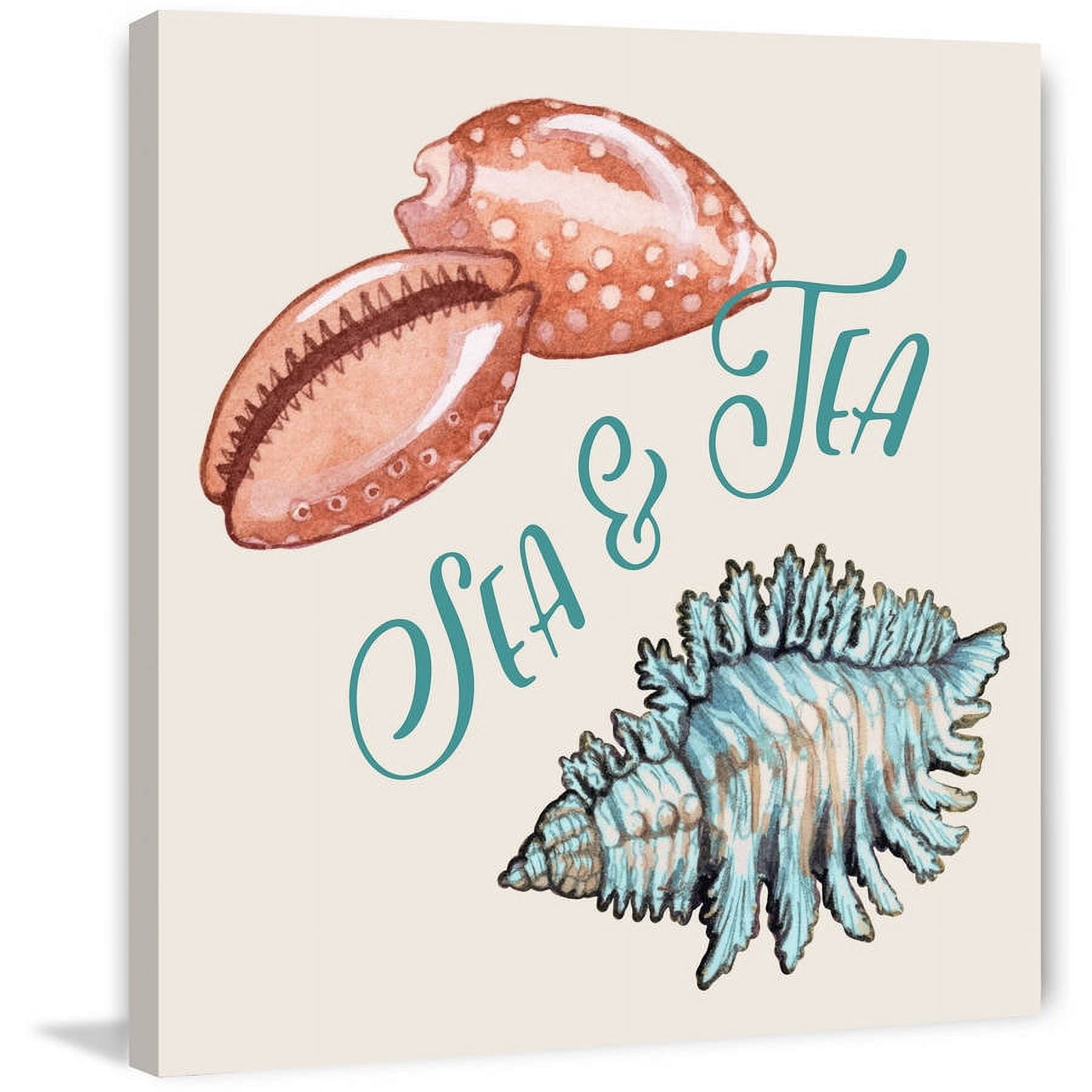 "Sea & Tea" Painting Print on Wrapped Canvas