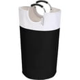 thumbnail image 1 of Sea Team 90L Large Size Collapsible Laundry Hamper, Waterproof Laundry Basket with Foam Padded Aluminum Handles, Portable Storage Basket for Laundromat Home Storage, Black, 1 of 6