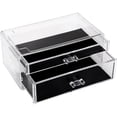 thumbnail image 1 of Sea Team Clear Makeup Organizer with Drawers, Acrylic Plastic Cosmetic Display Case, Jewelry Storage Box, Holder for Dresser, Bathroom, Vanity, Countertop (1 Large, 1 Middle Drawers), 1 of 6