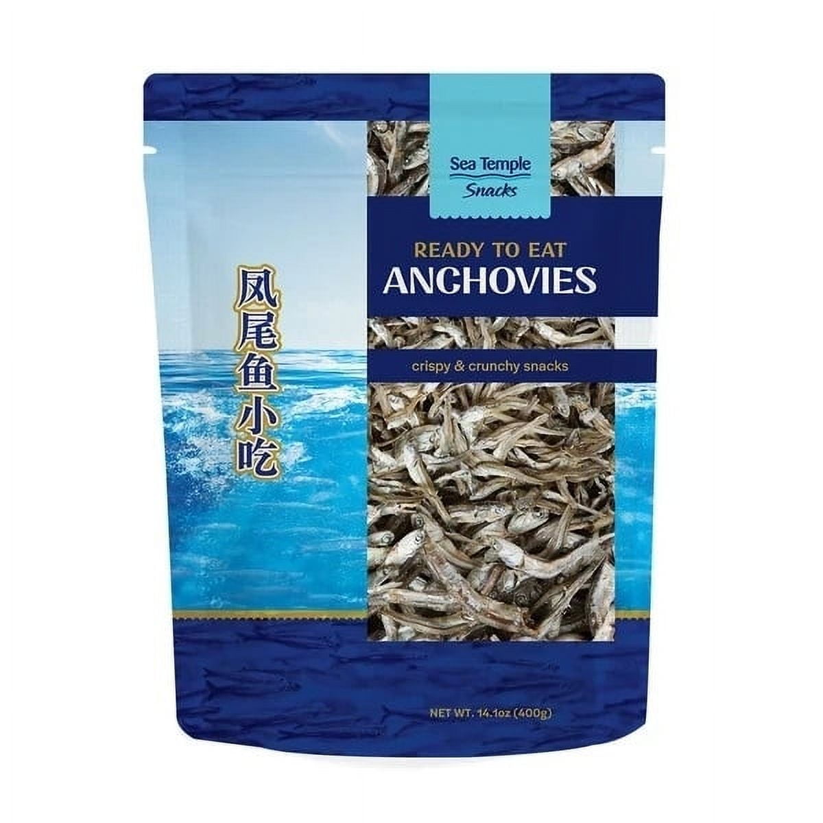 Sea Temple Snacks Dried Anchovies, 14.1 Ounce