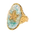 thumbnail image 1 of Sea Themed Adjustable Starfish Ring Resistant Stainless Steel For Daily Wear, 1 of 9
