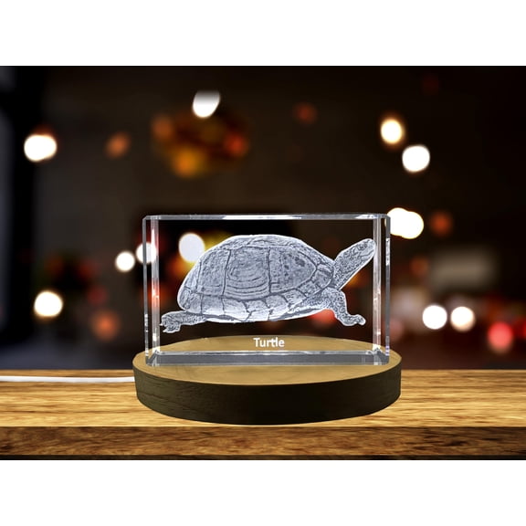 Sea Turtle | 3D Engraved Crystal