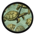 thumbnail image 1 of Sea Turtle 9.8 Inches Silent Wall Clock, Round Digital Battery Operated Clock for Bedroom Living Room Kitchen Bathroom Decoration - Easy to Read Large Wall Clocks and Clocks for Walls, 1 of 6
