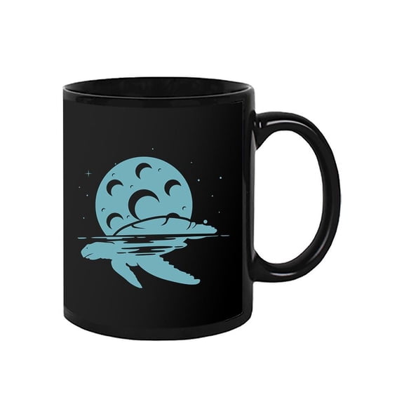 Sea Turtle And Moon Art Mug - Image by Shutterstock,