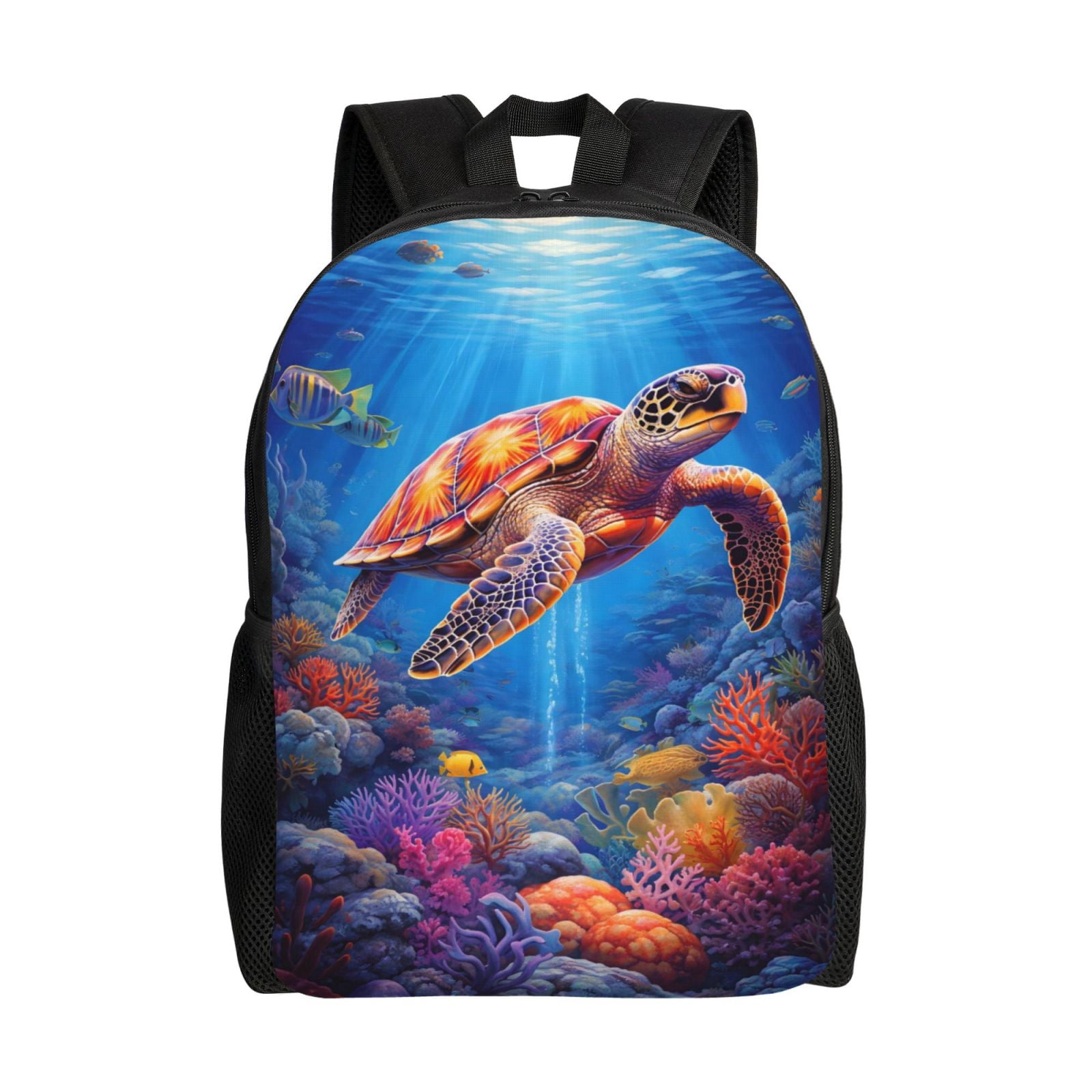 Men Women Beach Sea Turtle Drawstring Beach Daypack Sea Turtle Backpacks main image 2