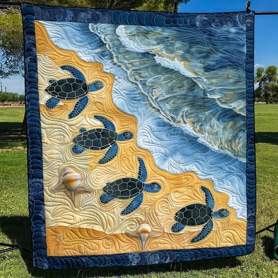 Sea Turtle Bay Quilted Blanket - Walmart.com