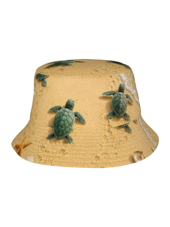 Sea Turtle Beach Fisherman's Hat Casual and Breathable Sun Hat for Men and Women