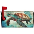 thumbnail image 1 of Sea Turtle Beach Ocean Animals Magnetic Mailbox Covers, Mail Wraps Garden Yard Home Decor for Outdoor Standard Size 21x18 in, 1 of 6