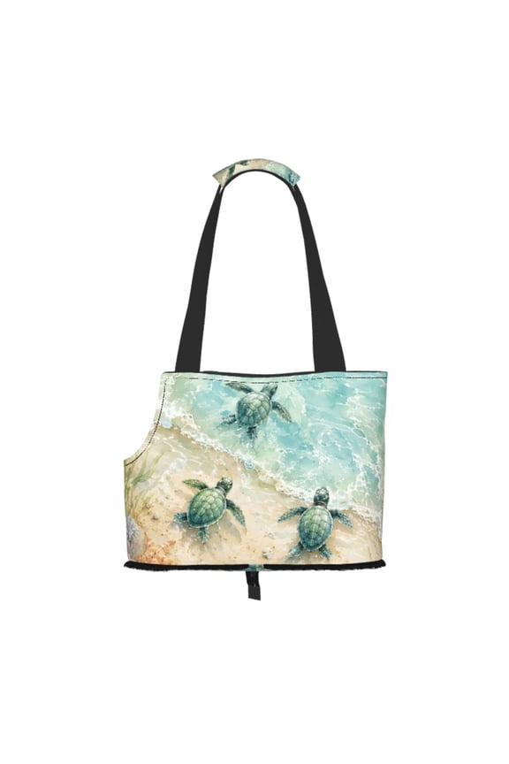 Sea Turtle Beach Pet Tote Bag Lightweight Shoulder Bag for Shopping and Travel