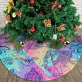 thumbnail image 1 of Sea Turtle Beach Starfish Ocean Coastal Funny 36 Inch Christmas Tree Skirt Carpet Mat Funny Party Decor Supplies for Xmas Halloween Decorations Occasion Ornament, 1 of 6