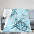 thumbnail image 1 of Sea Turtle Blanket Ocean Super Soft Fleece Throw Blanket Cozy Warm Blanket for Couch Bed Sofa 50" x 40", 1 of 6