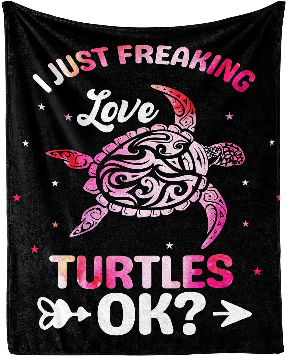 Sea Turtle Blanket for Women Men, Cute Sea Turtle Themed Design Printed