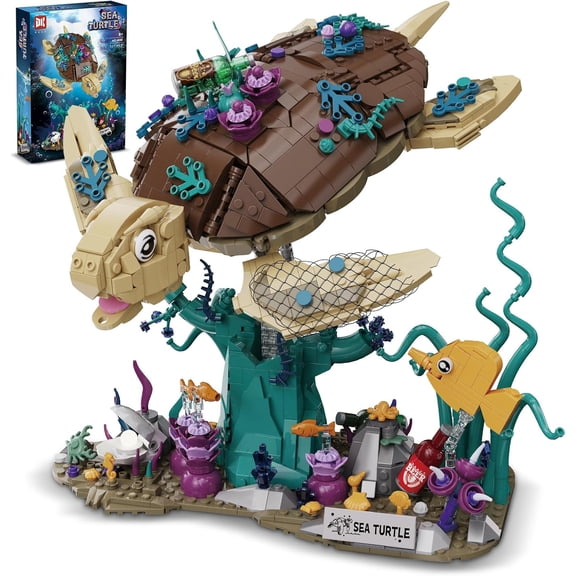 Sea Turtle Building Set, Ocean Dream Reef Collection, 1271PCS