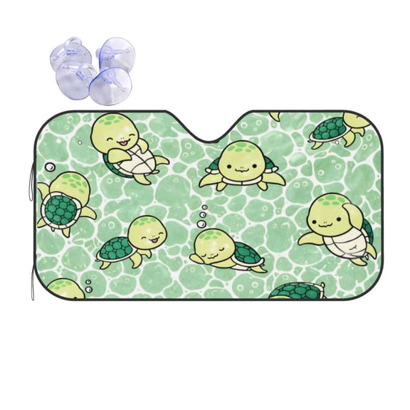 Sea Turtle Car Windshield Sun Shade Universal Fit Auto Sun Visor Protector