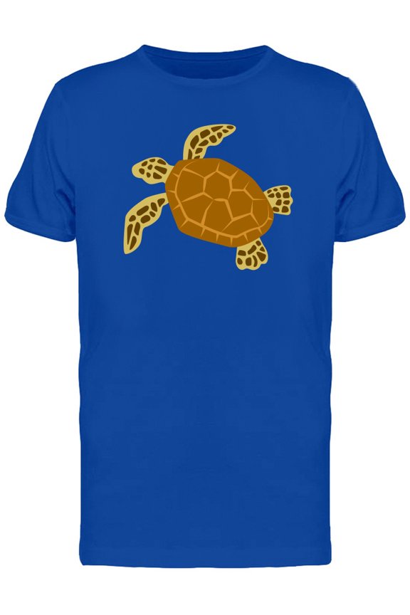 Sea Turtle Cartoon Doodle T-Shirt Men -Image by Shutterstock, Male x-Large