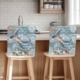 thumbnail image 1 of Sea Turtle Chair Covers Set of 6 Coral Starfish Chair Back Covers Stretch Removable Washable Chairs Slipcovers Chair Protector for Dining Room Kitchen Party Decor, 1 of 5