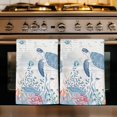 thumbnail image 1 of Sea Turtle Coastal Kitchen Towels Set of 2, Beach Nautical Ocean Coral Seahorse Absorbent Dish Towels for Kitchen, Microfiber Hand Towel, Quick Drying Tea Towel for Cleaning Decorative Dishcloths, 1 of 7