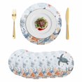 thumbnail image 1 of Sea Turtle Coastal Round 13 Inch Placemats Set of 6, Summer Coral Starfish Nautical Blue HeatResistant Non Slip Place Mats for Dining Table, Wipeable Braided Kitchen Table Mats for Housewarming, 1 of 9
