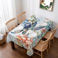 thumbnail image 1 of Sea Turtle Coastal Table Cloth Waterproof Tablecloths, Summer Beach Coral Ocean Nautical Tablecloth Dining Table Cover for Kitchen Party Tabletop Outdoor, Rectangle Tablecloth 60x84 Inch, 1 of 9