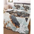 thumbnail image 1 of Sea Turtle Coastal Twin XL Size Down Alternative Comforter, Lightweight Comforter Quilt Bedding Set with Pillow Shams Nautical Summer Beach Starfish All Seasons Bed Comforter Duvet Insert 68"x98", 1 of 7