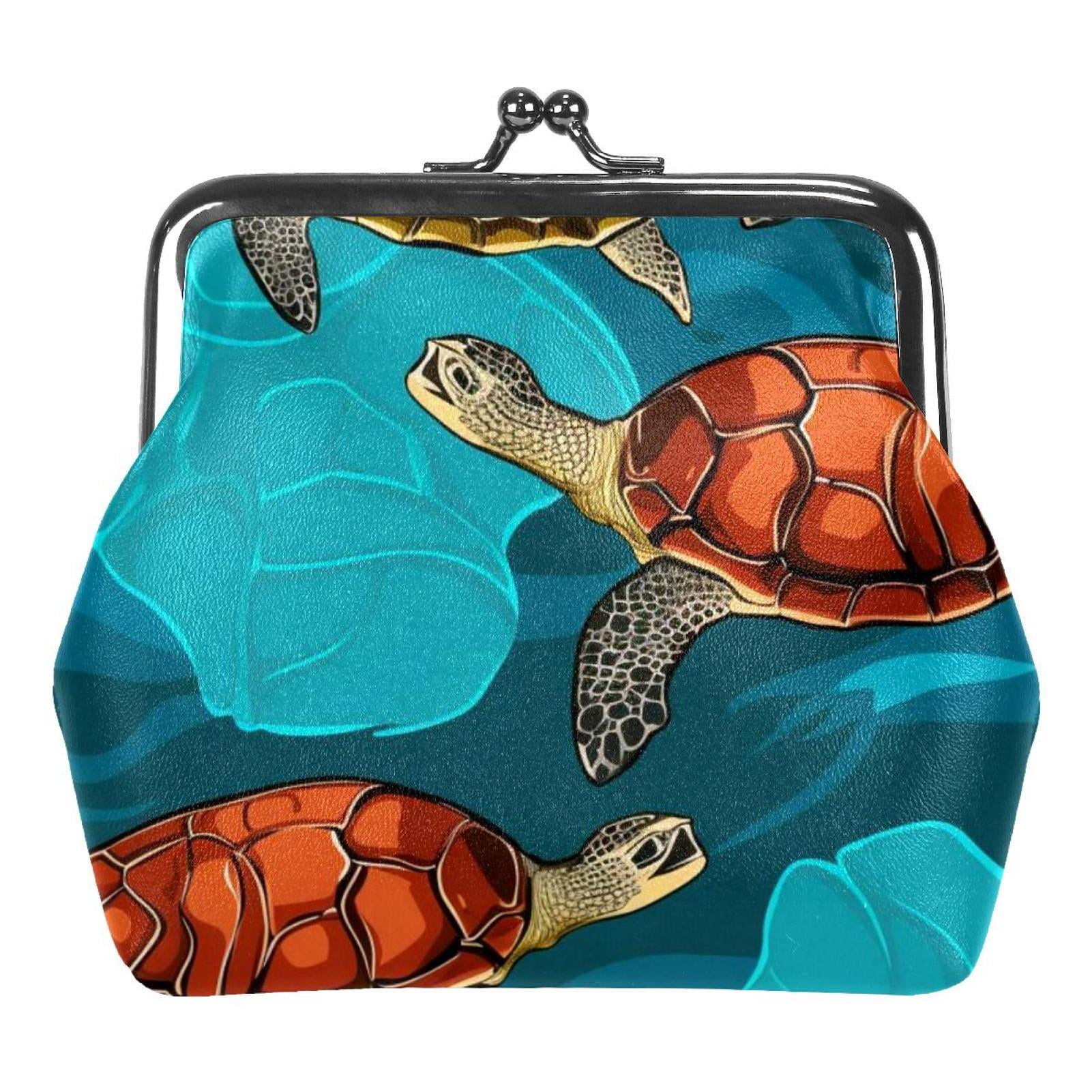 Sea Turtle Turtle Coin Purse Sea Turtle Coin Purse, Kiss Lock Coin Purse,  Large Capacity Coin