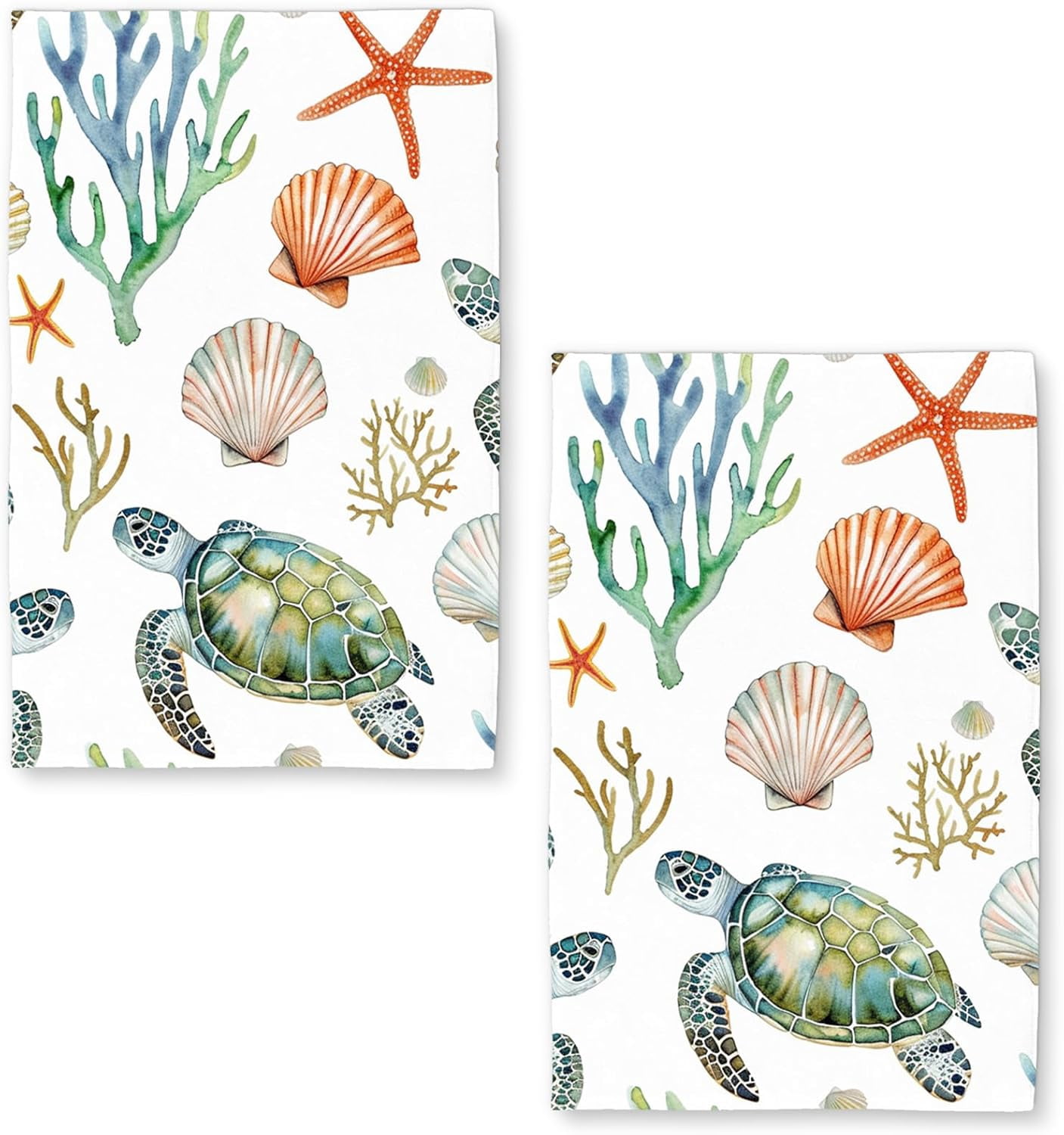 Kitchen Towel Set Sea Creatures