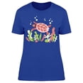 thumbnail image 1 of Sea Turtle Coral T-Shirt Women -Image by Shutterstock, Female Large, 1 of 2