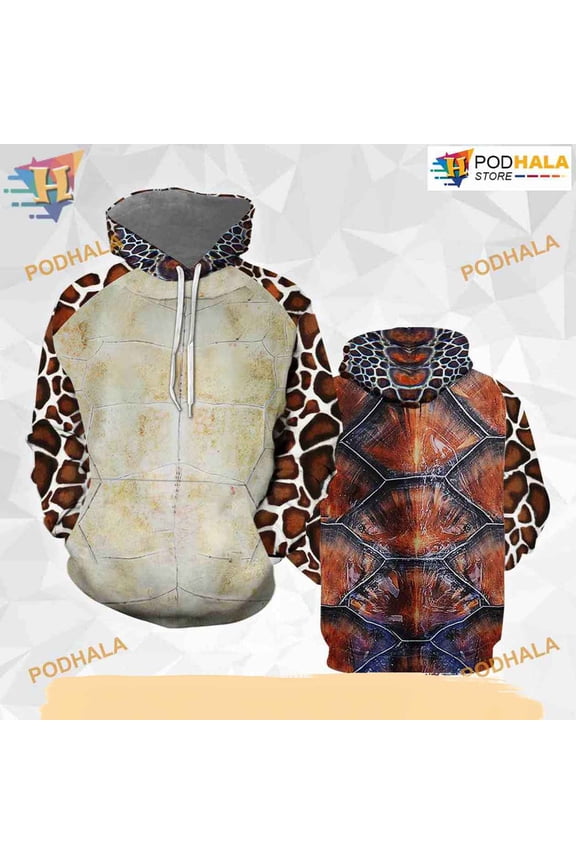 Sea Turtle Cosplay Costume Halloween All Over Printed 3D Hoodie