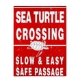 thumbnail image 1 of Sea Turtle Crossing Stretch Canvas Wall Decor Sealife Hanging Art Bright Print, 1 of 1