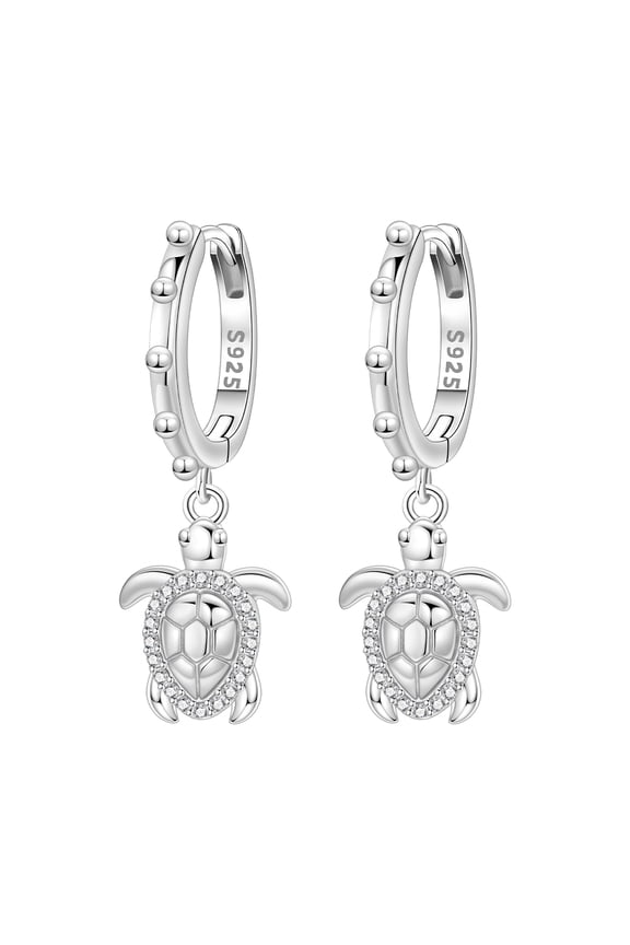 Sea Turtle Dangle Earrings, Lightweight Everyday Comfort