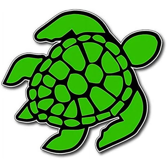 Sea Turtle Decal Vinyl Sticker Beach Ocean Design Printed on Sleek 3M Bubble Free Vinyl