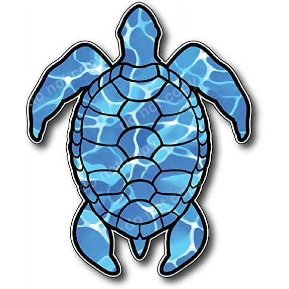Sea Turtle Decal Vinyl Sticker Beach Ocean Design Printed on Sleek 3M Bubble Free Vinyl