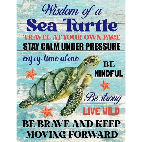 Sea Turtle Decor Inspirational Turtle Decor poster Gifts for Turtle Lovers Gift Ideas for Friends Office Bedroom Living Room Home Beach House Nursery Wall Art Decor poster