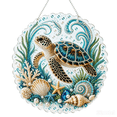 thumbnail image 1 of Sea Turtle Diamond Art Hanging Ornament, 8 Inch Pearl Diamond Painting for Adults Small Diamond Art Kits for Home Wall Decor Ocean Themed Diy Bead Art Hanging Sign, 1 Pack, 1 of 7