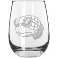 thumbnail image 1 of Sea Turtle Face Zoo Animal Themed Etched 15.25oz Libbey Stemless Wine Glass, 1 of 1