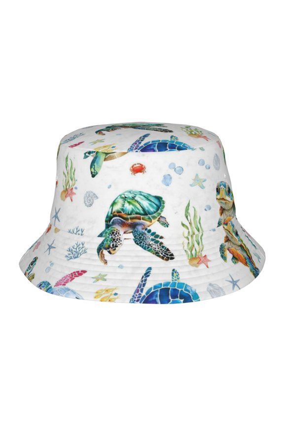 Sea Turtle Fisherman's Hat Lightweight and Breathable Sun Hat Suitable for Both Men and Women