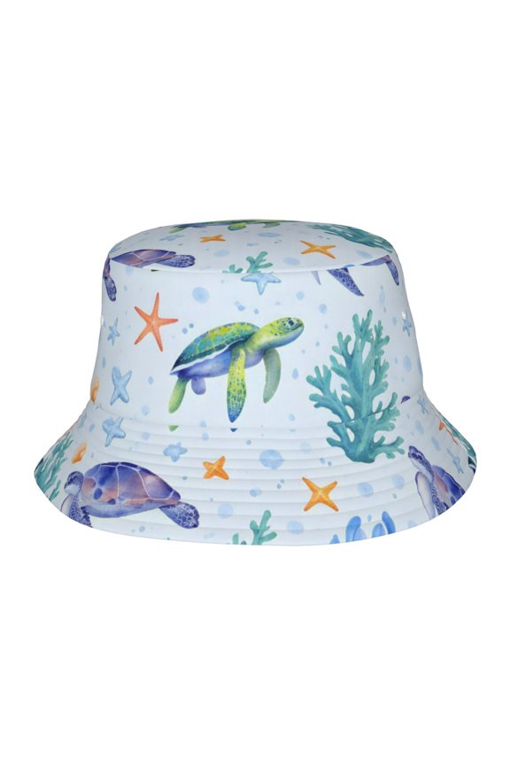 Sea Turtle Fisherman's Hat Lightweight and Breathable Sun Hat Suitable for Both Men and Women