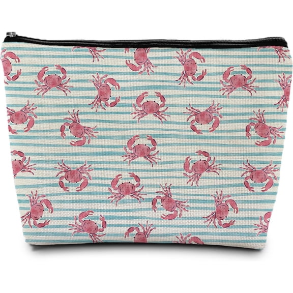 Sea Turtle Gifts Makeup Bag, Ocean Turtle Gifts for Women, Turtles Cosmetic Bag Coastal Beach Makeup Bag Pouch