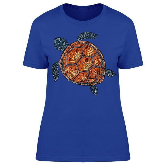 Sea Turtle Graphic T-Shirt Women -Image by Shutterstock, Female XX-Large