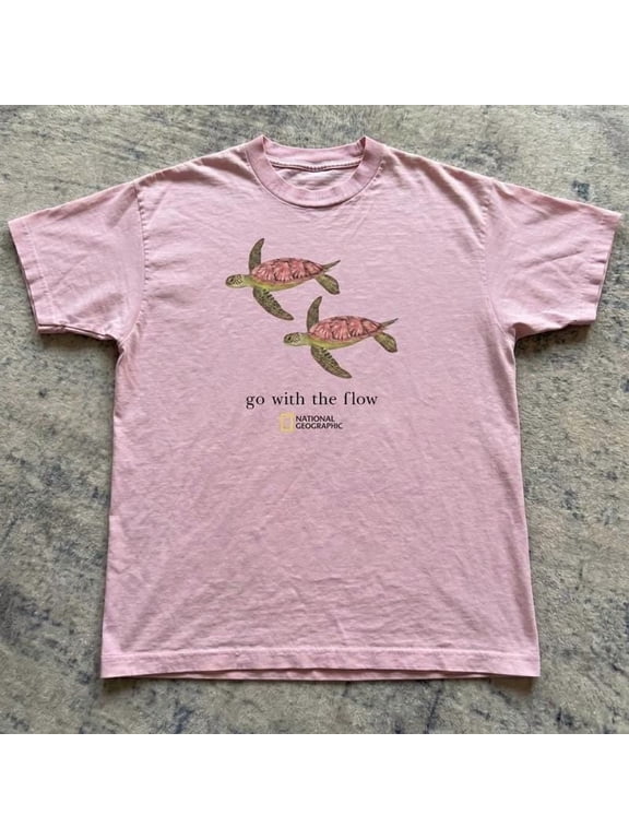 Sea Turtle Graphic Tee, Go With The Flow, National Geographic Coastal Shirt