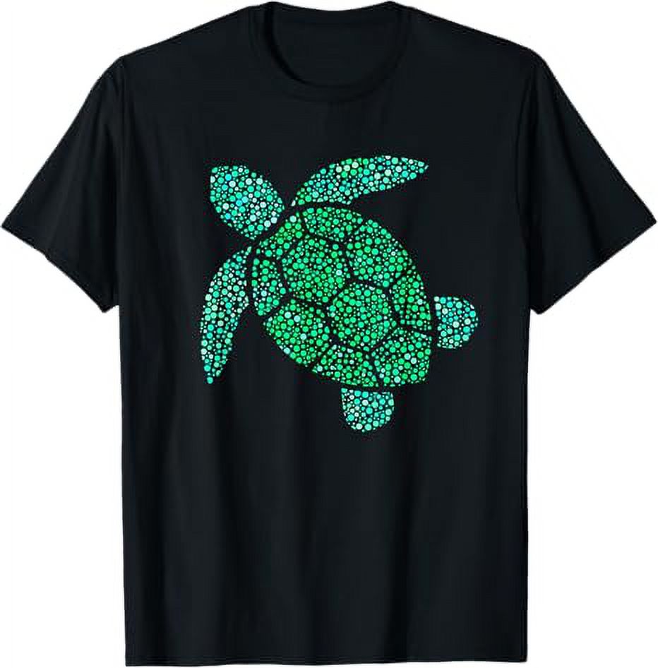 Sea Turtle Green Polka Dot Day 2023 Boys Girls Art Teacher TShirt