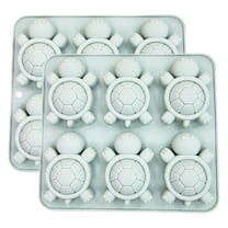 Sea Turtle Ice Cube Tray,6-Cavity Sea Turtle Silicone Molds,Turtle Shaped Chocolate Candy Silicone Mold,Non-Stick Trays and Baking Molds,Suitable for Chocolate,Candy,Soap