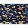 thumbnail image 1 of Sea Turtle Japanese Fabric  Blue Twill Fabric KTS-6606, 1 of 12