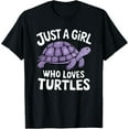 thumbnail image 1 of Sea Turtle Lover Just A Girl Who Loves Turtles For Women T-Shirt, 1 of 5
