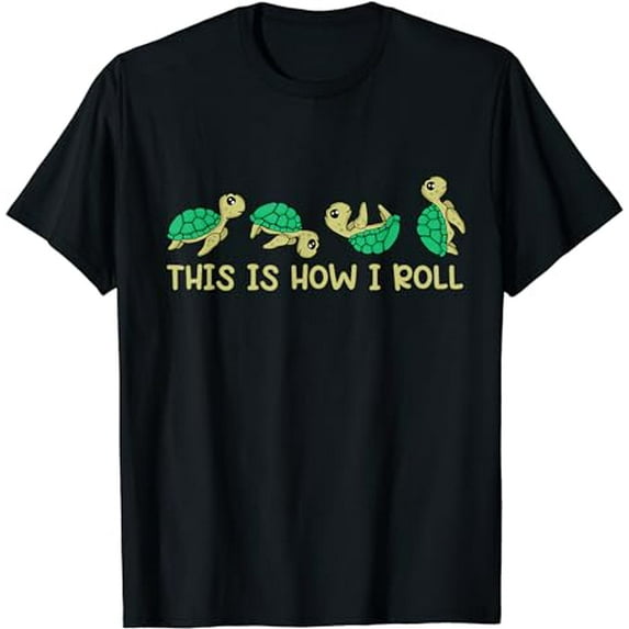 Sea Turtle Lover Kids This Is How I Roll Turtle T-Shirt