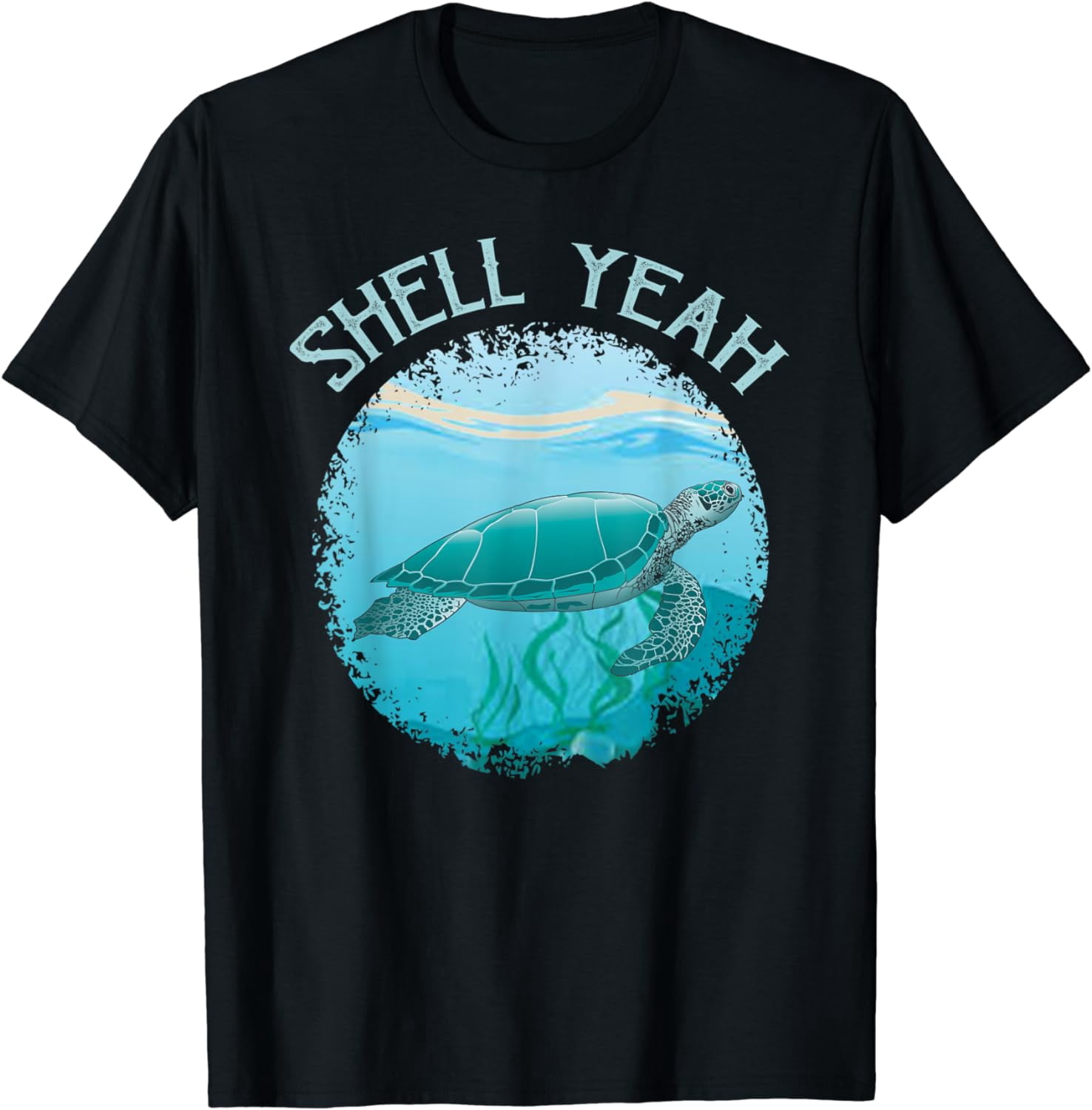 Sea Turtle Lover Shell Yeah Marine Conservation Turtle T-Shirt ...