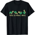 thumbnail image 1 of Sea Turtle Lover This Is How I Roll Turtle Unisex T-Shirt for Men Women Kids Toddler,Black Color,Size YXL, 1 of 5
